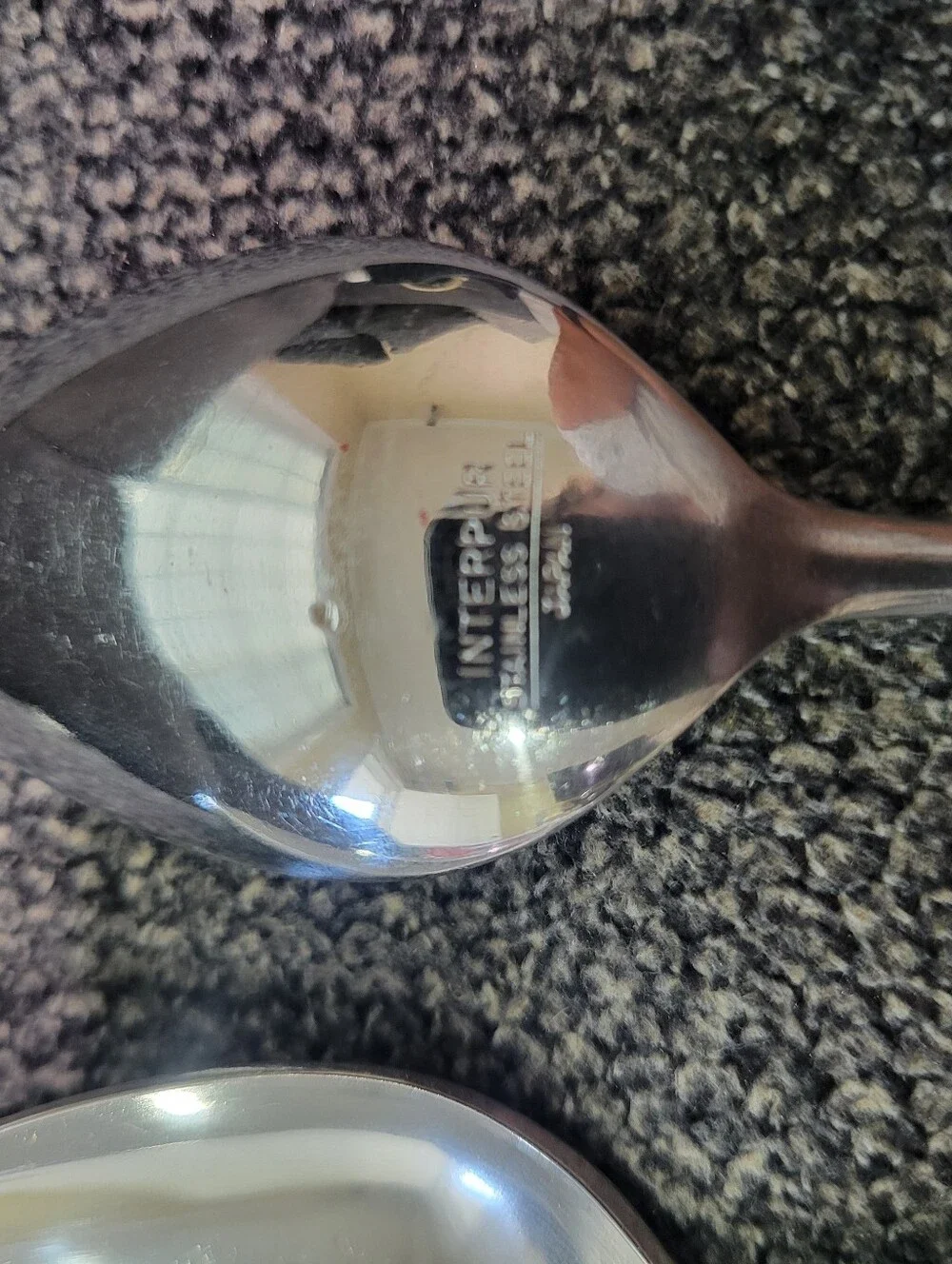 Interpur Japan Canoe Muffin Stainless Flatware Brown Handle MCM Spoon 6 Pieces